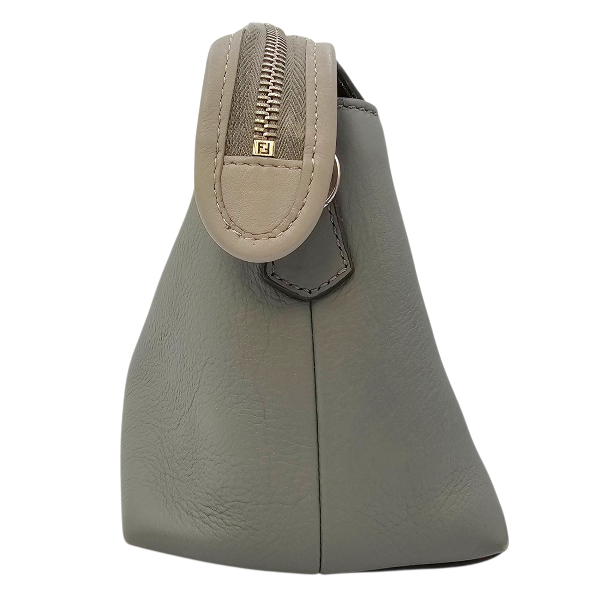 By The Way Medium Grey Shoulder Bag in Calfskin Silver hardware