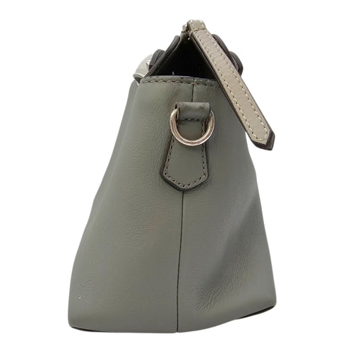 By The Way Medium Grey Shoulder Bag in Calfskin Silver hardware