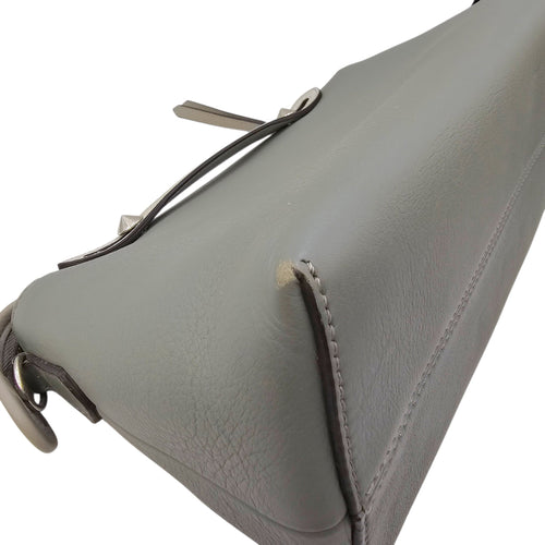 By The Way Medium Grey Shoulder Bag in Calfskin Silver hardware CL2604-20816 7