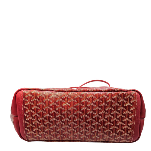 Artois MM Red Tote Bag in Canvas Silver hardware CL2604-20821 5