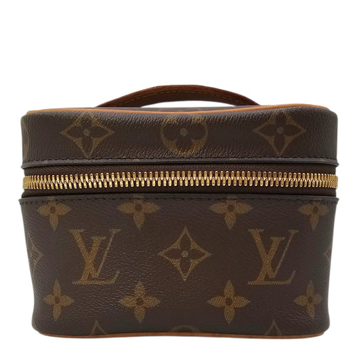 Monogram Nano Brown Vanity Case in Canvas Gold hardware CL2604-20829 1