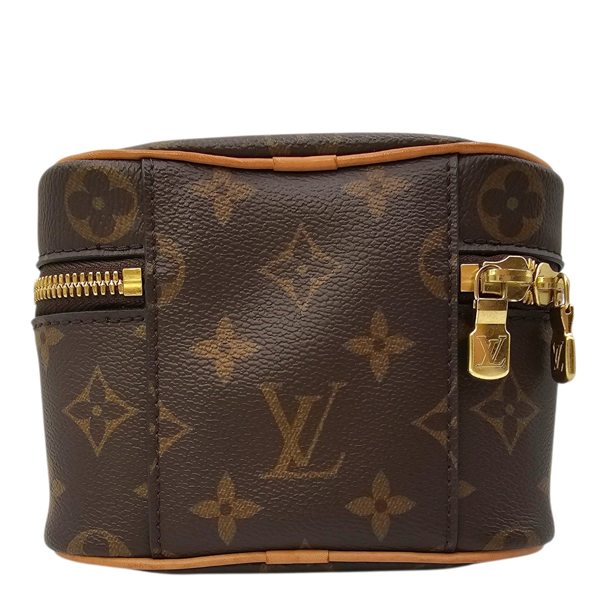 Monogram Nano Brown Vanity Case in Canvas Gold hardware CL2604-20829 2