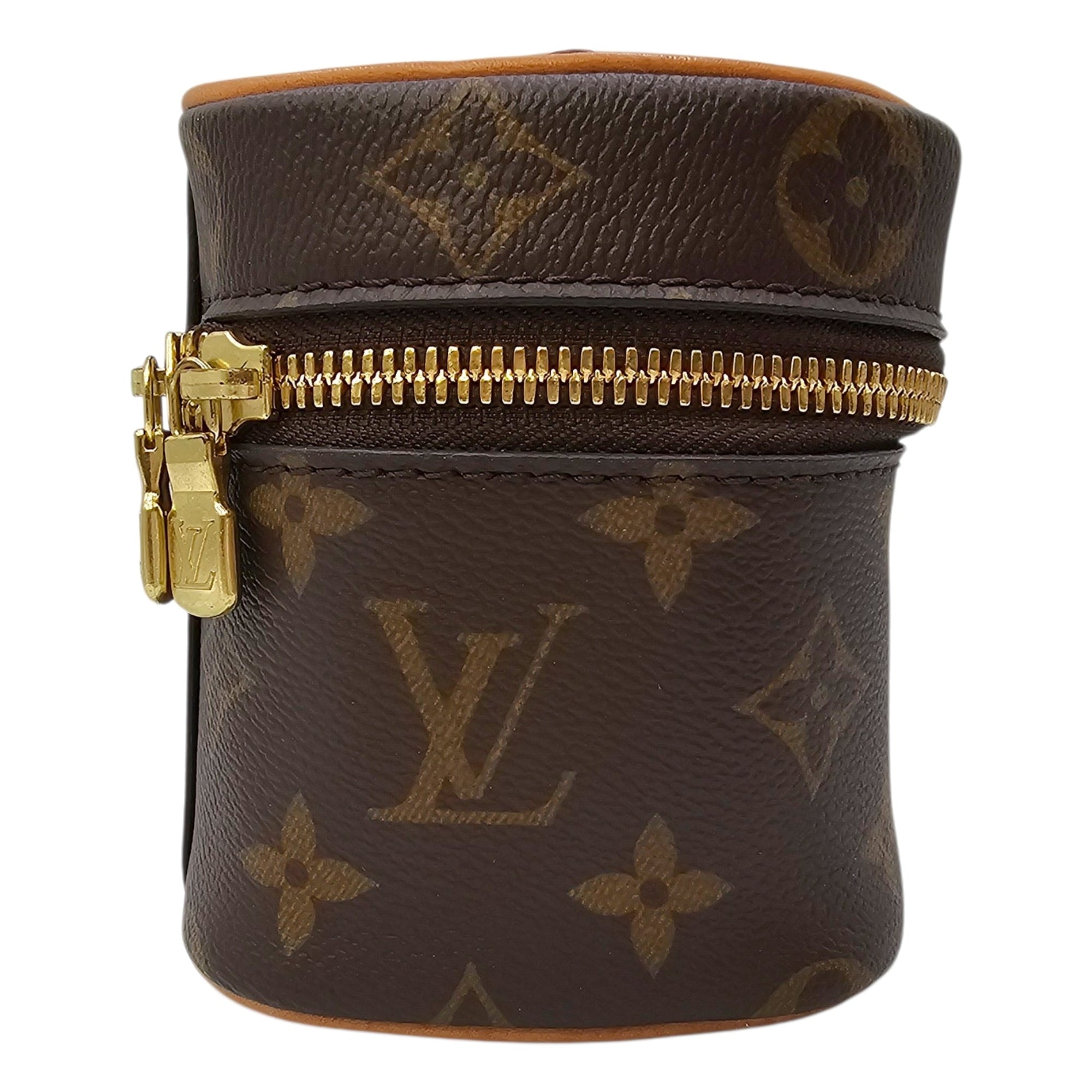 Monogram Nano Brown Vanity Case in Canvas Gold hardware CL2604-20829 3