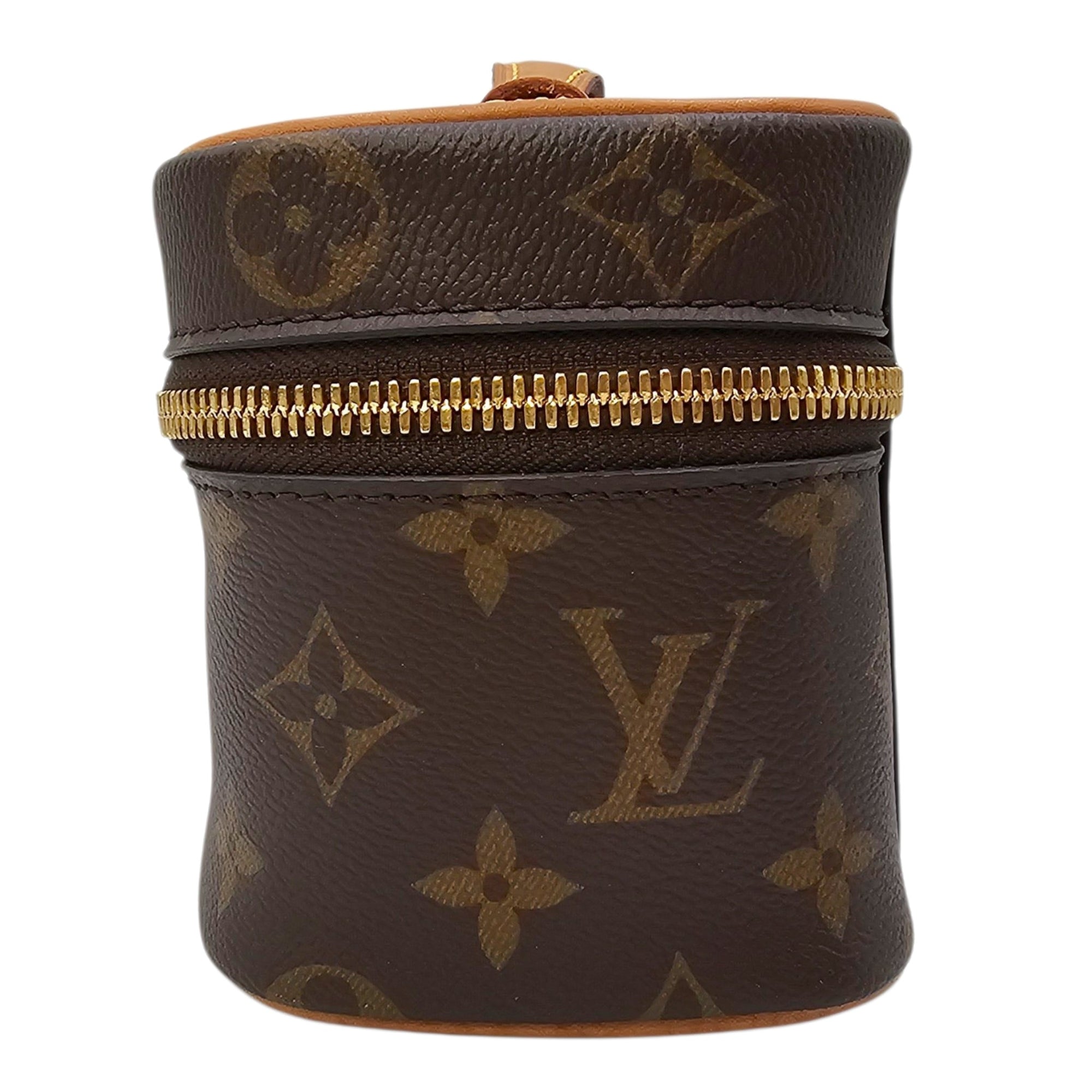 Monogram Nano Brown Vanity Case in Canvas Gold hardware CL2604-20829 4