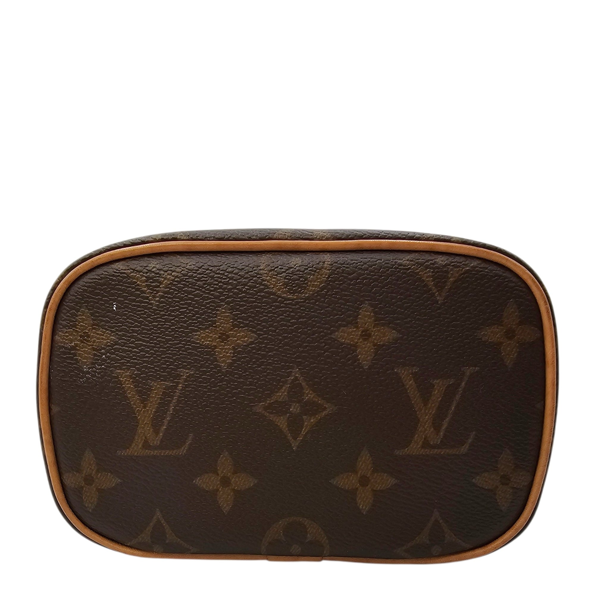 Monogram Nano Brown Vanity Case in Canvas Gold hardware CL2604-20829 5