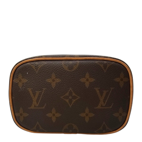 Monogram Nano Brown Vanity Case in Canvas Gold hardware CL2604-20829 5