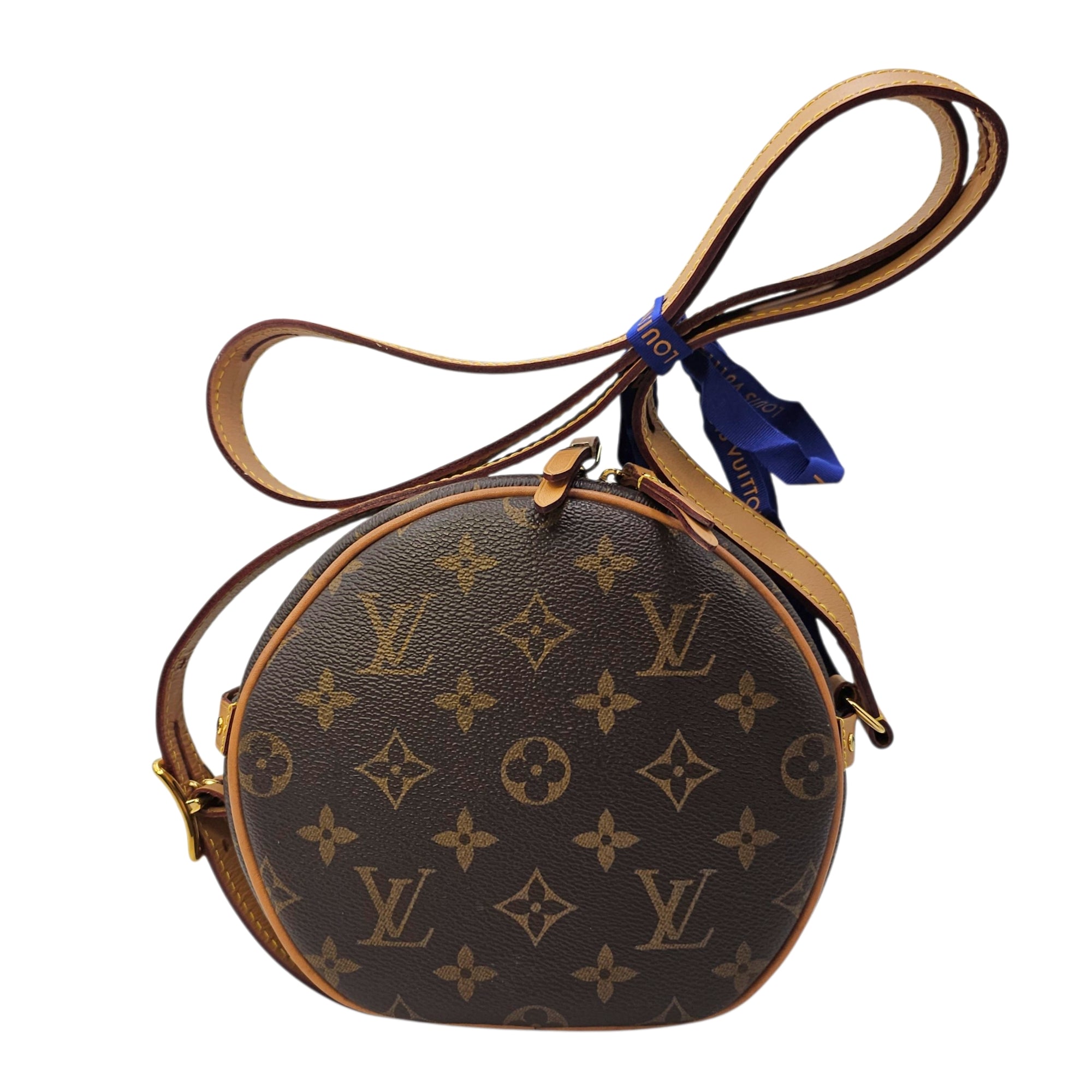 Boite Chapeau Souple PM Monogram Brown Crossbody Bag in Canvas Gold hardware