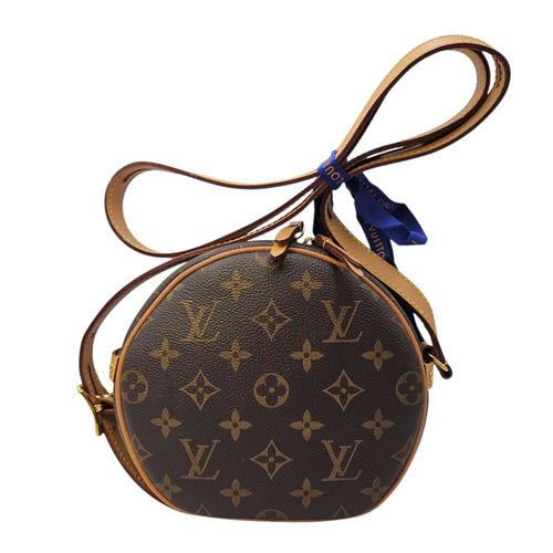 Boite Chapeau Souple PM Monogram Brown Crossbody Bag in Canvas Gold hardware