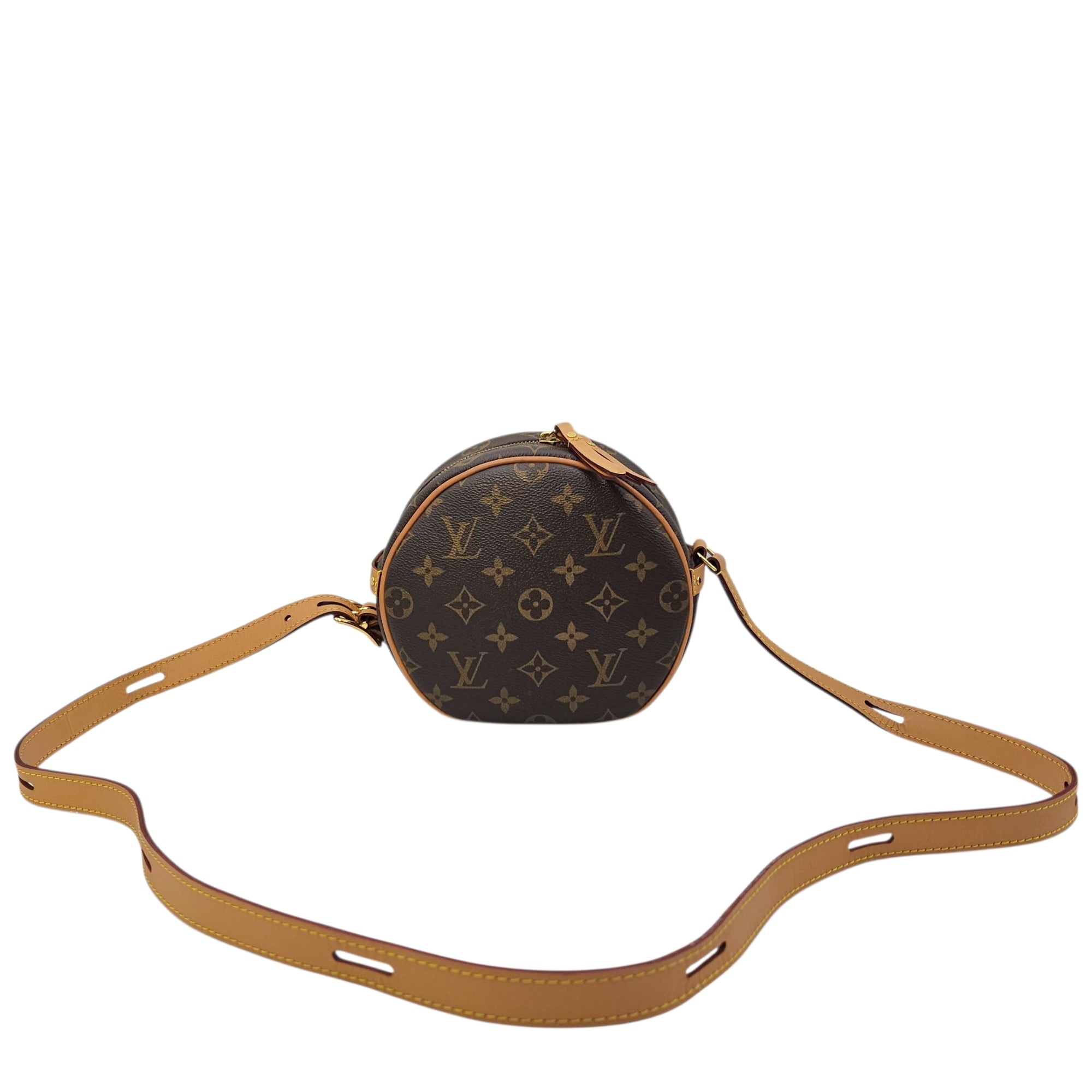 Boite Chapeau Souple PM Monogram Brown Crossbody Bag in Canvas Gold hardware