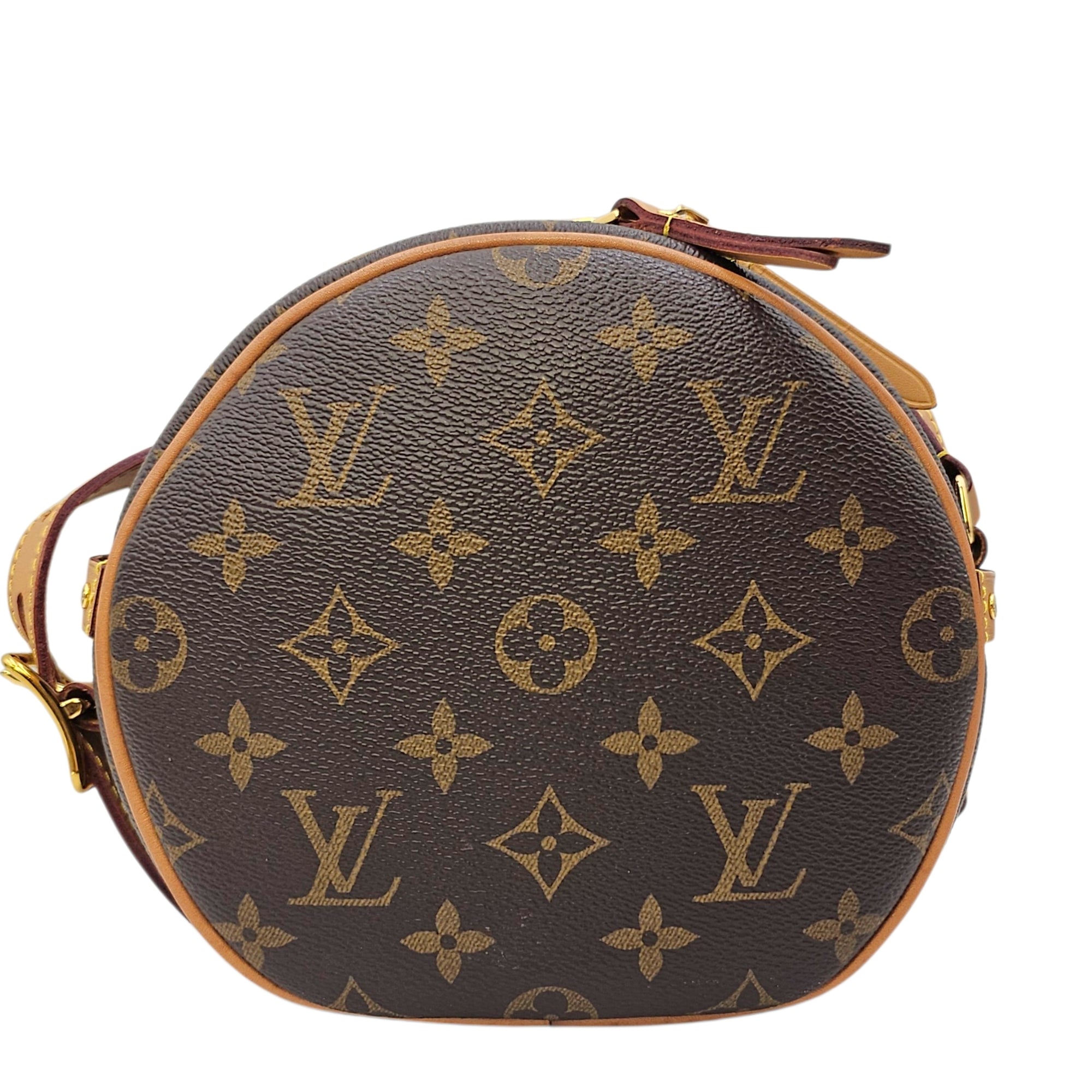 Boite Chapeau Souple PM Monogram Brown Crossbody Bag in Canvas Gold hardware