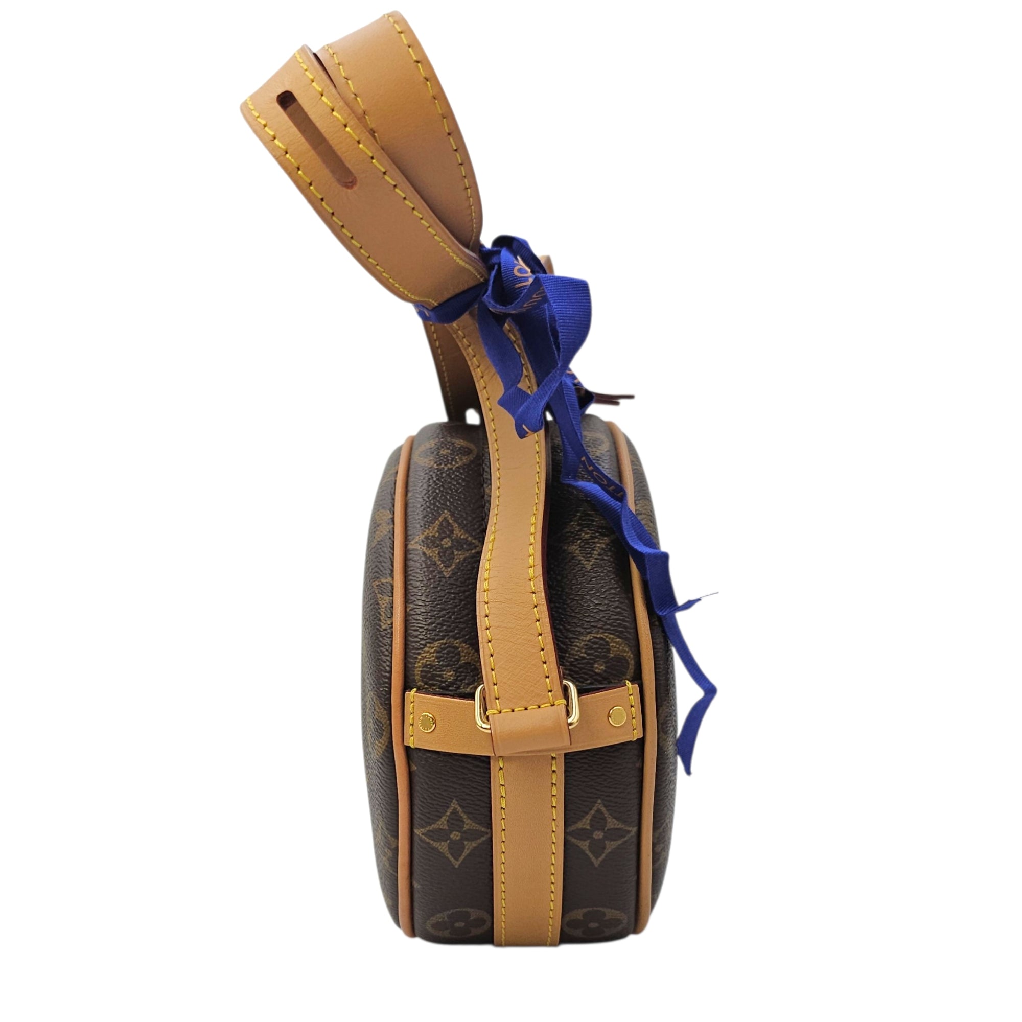 Boite Chapeau Souple PM Monogram Brown Crossbody Bag in Canvas Gold hardware