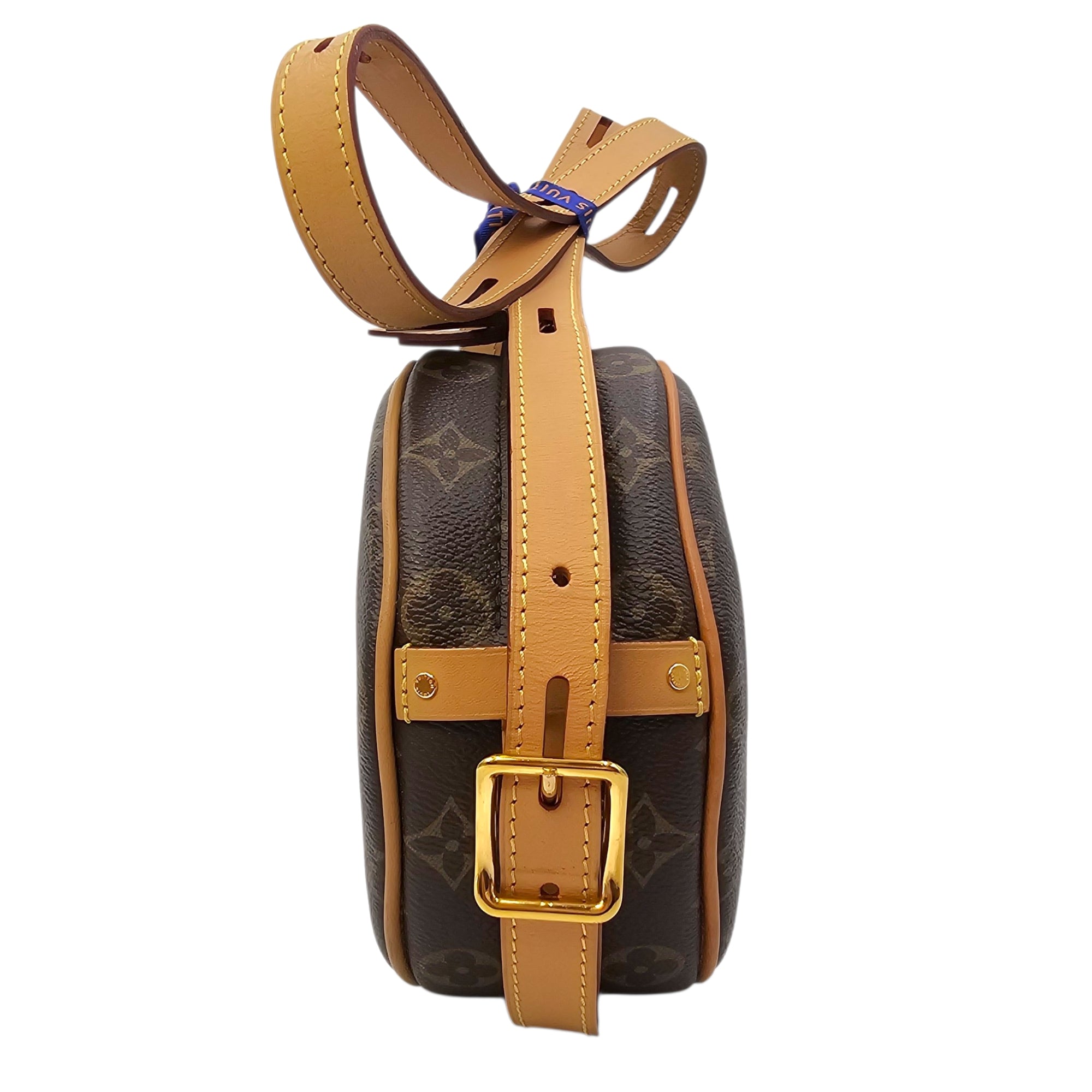 Boite Chapeau Souple PM Monogram Brown Crossbody Bag in Canvas Gold hardware