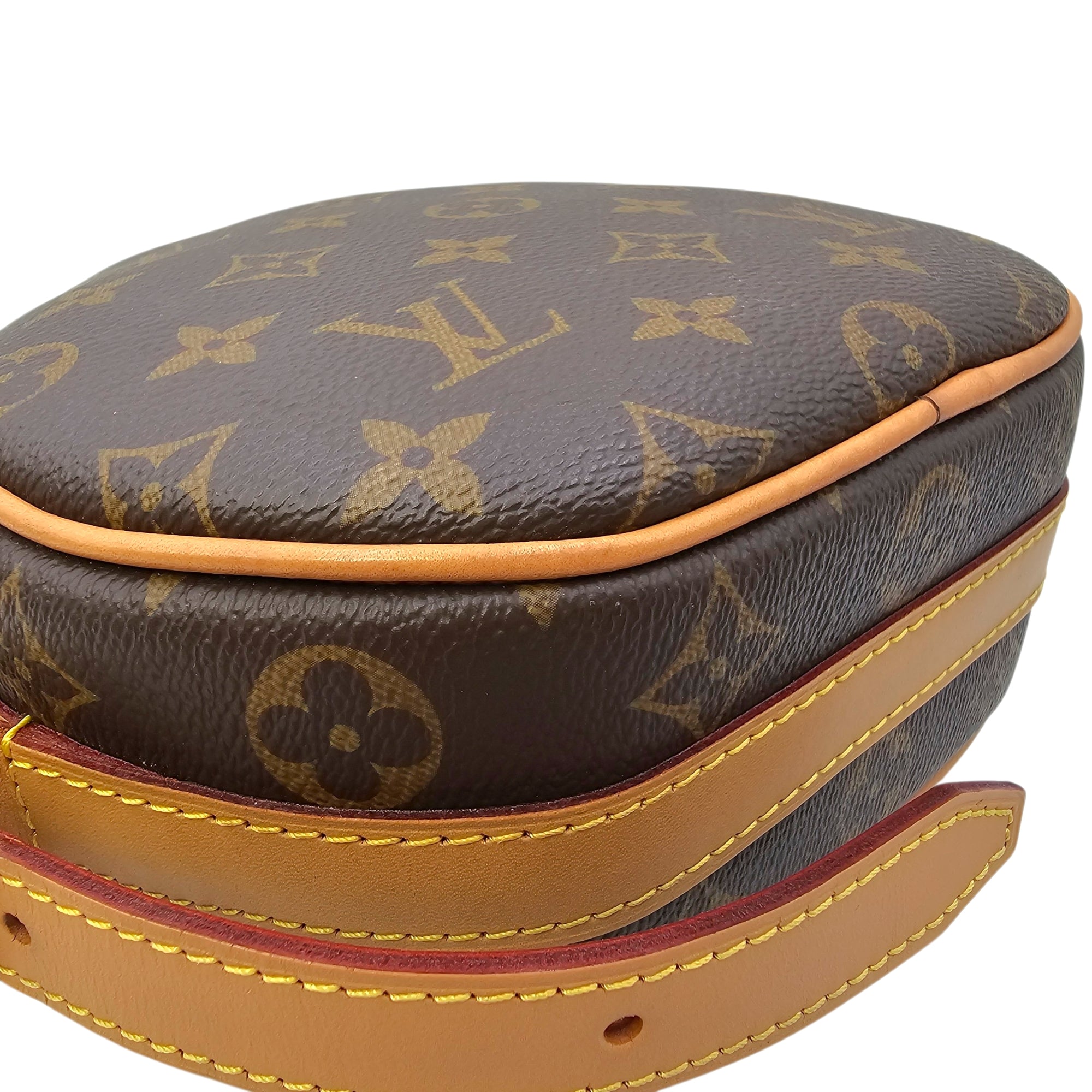 Boite Chapeau Souple PM Monogram Brown Crossbody Bag in Canvas Gold hardware