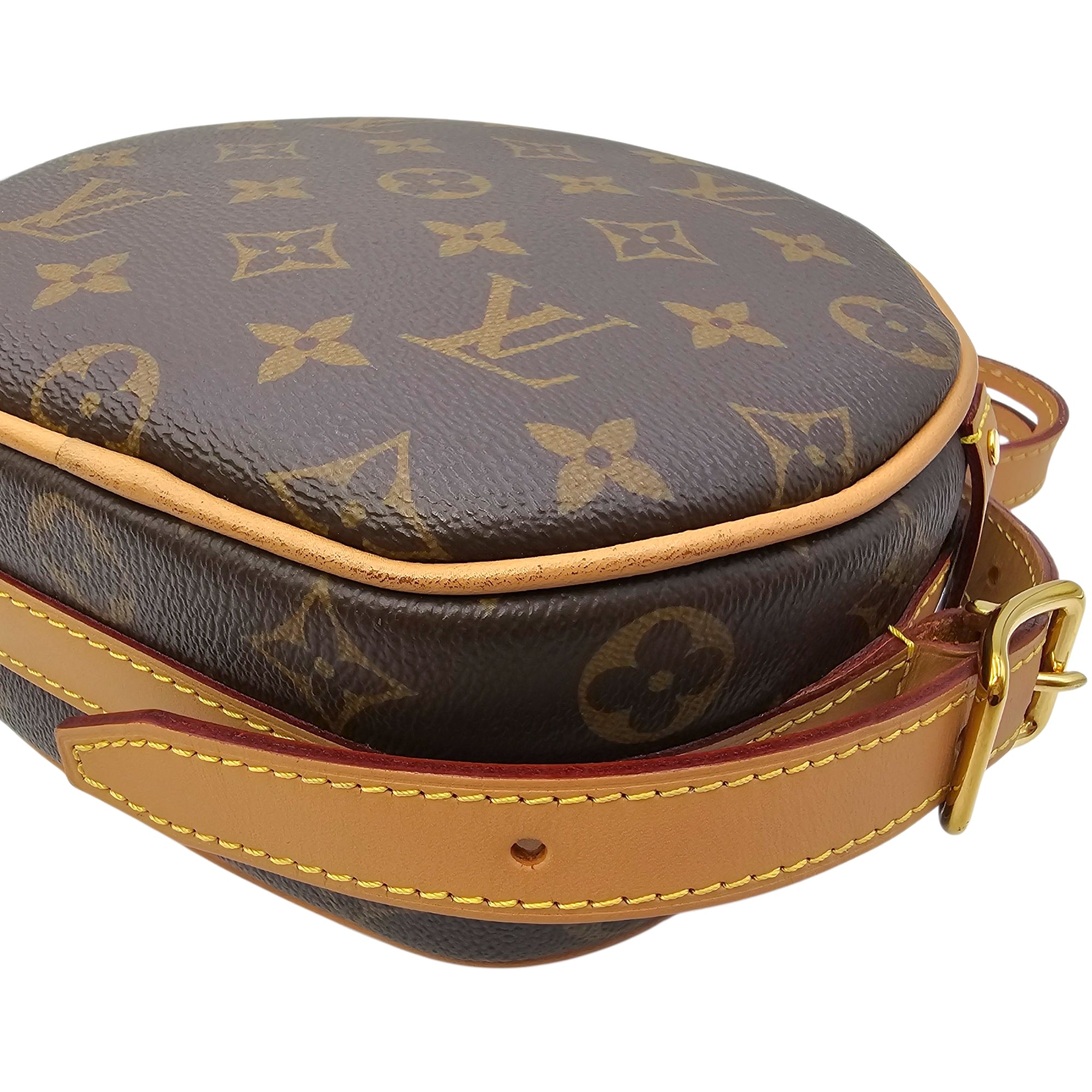Boite Chapeau Souple PM Monogram Brown Crossbody Bag in Canvas Gold hardware