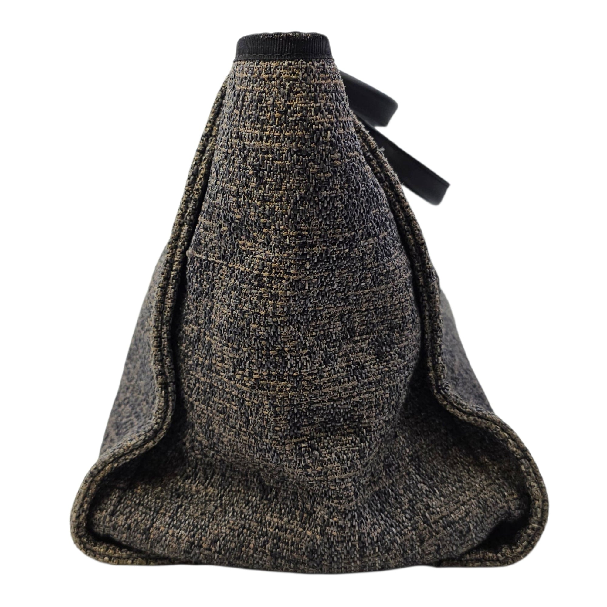 Deauville Large Purple Tote Bag in Tweed Gold hardware CL2604-20839 3