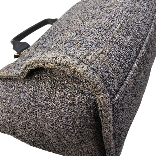Deauville Large Purple Tote Bag in Tweed Gold hardware CL2604-20839 7