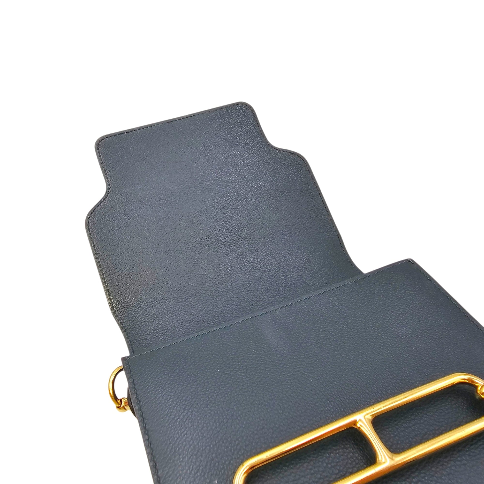 Roulis Mini Vert Cypres in Evercolor Permabrass hardware CL2604-20852 13