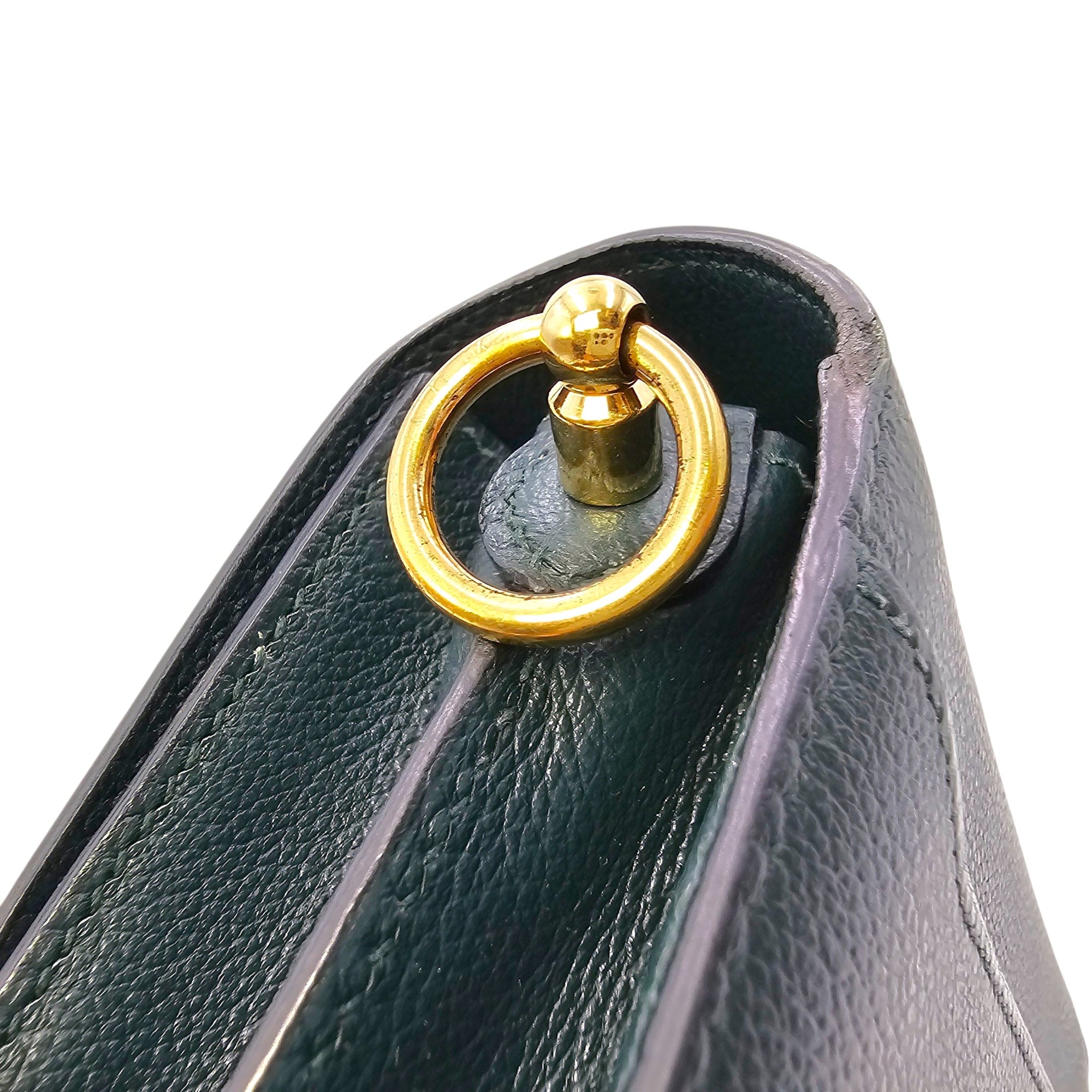 Roulis Mini Vert Cypres in Evercolor Permabrass hardware CL2604-20852 14