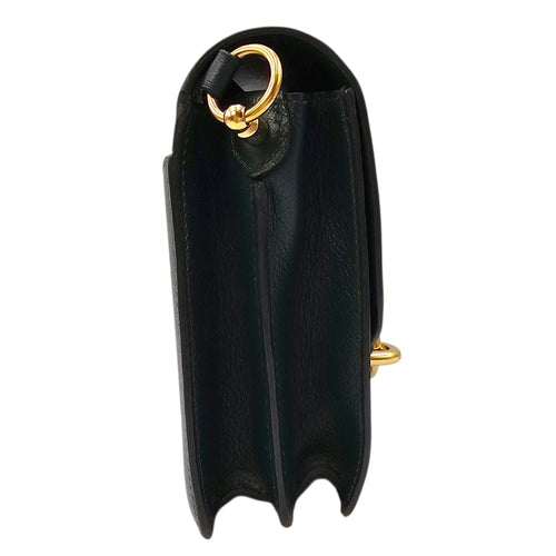 Roulis Mini Vert Cypres in Evercolor Permabrass hardware CL2604-20852 4