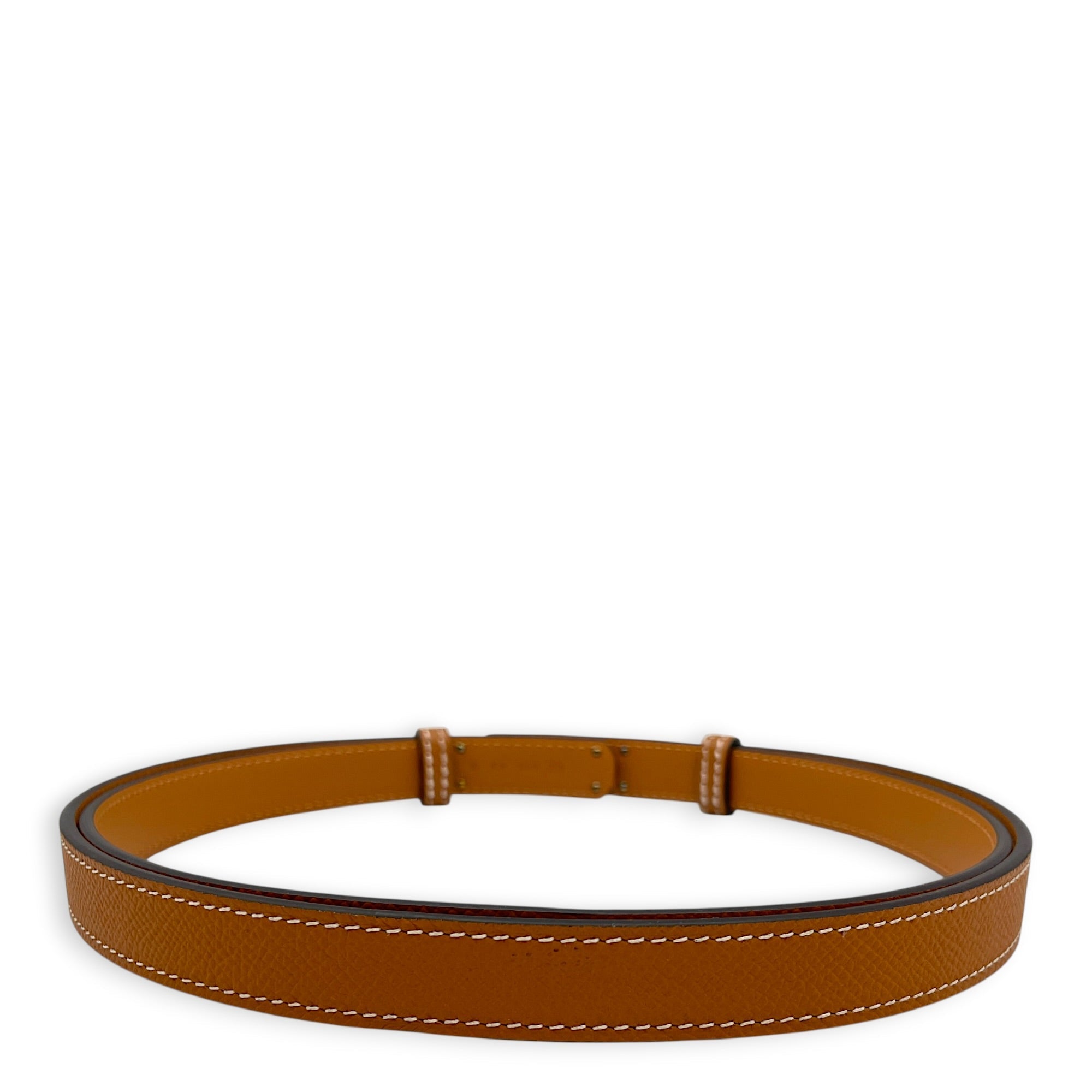 Kelly 18 Gold Belt in Epsom Gold hardware CL2604-20856 2