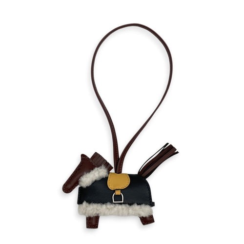 Rodeo Robeo Pluch PM Terre/Paille/Noir/Ecru Bag Accessory in Swift Palladium hardware CL2604-20885 1