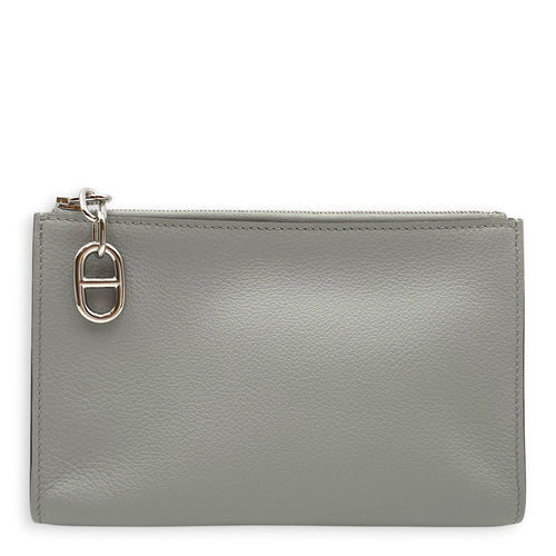 Zipengo Chaine d'Ancre PM pouch Blue Glacier Pouch in Evercolor Palladium hardware CL2604-20886 1