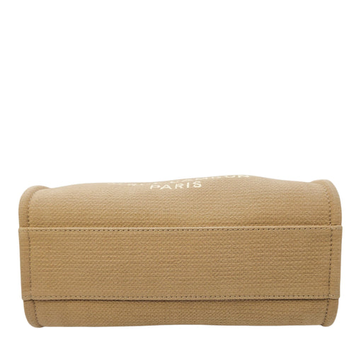 Deauville Small Beige Tote Bag in Canvas Gold hardware CL2604-20888 6