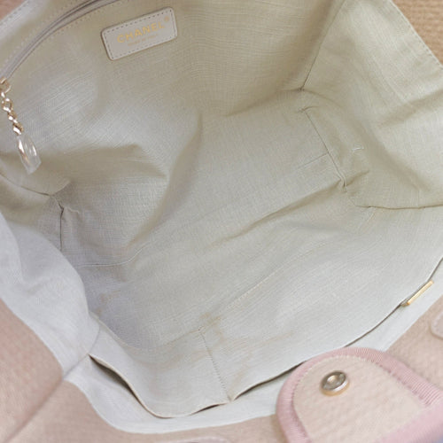 Deauville Small Beige Tote Bag in Canvas Gold hardware CL2604-20888 7