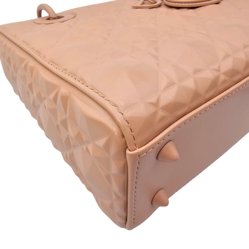 Lady Dior MyABC with Diamond Cannage Motif Small Pink Top Handle Bag in Calfskin Coated hardware CL2604-20889 10