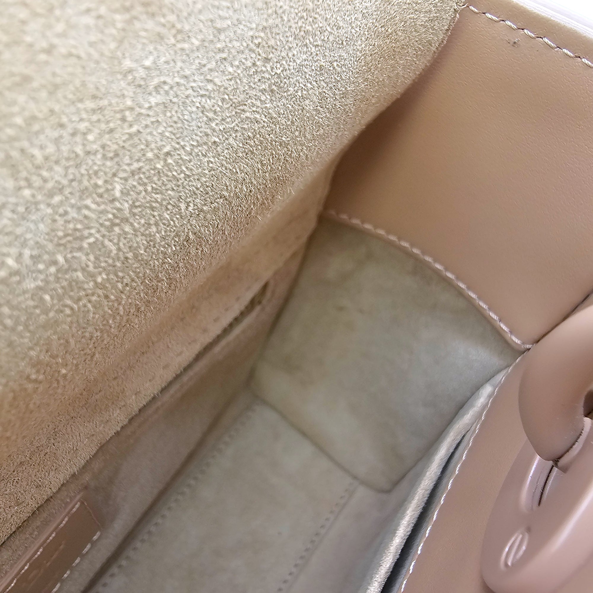 Small Lady Dior MyABC  with Diamond Cannage Motif 20 Pink Top Handle Bag in Calfskin