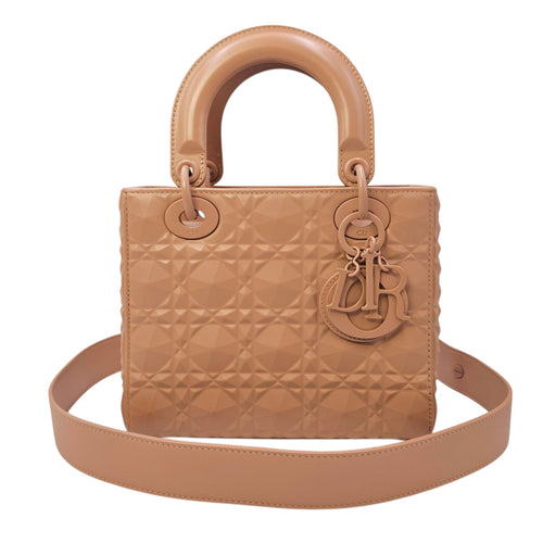 Lady Dior MyABC with Diamond Cannage Motif Small Pink Top Handle Bag in Calfskin Coated hardware CL2604-20889 19