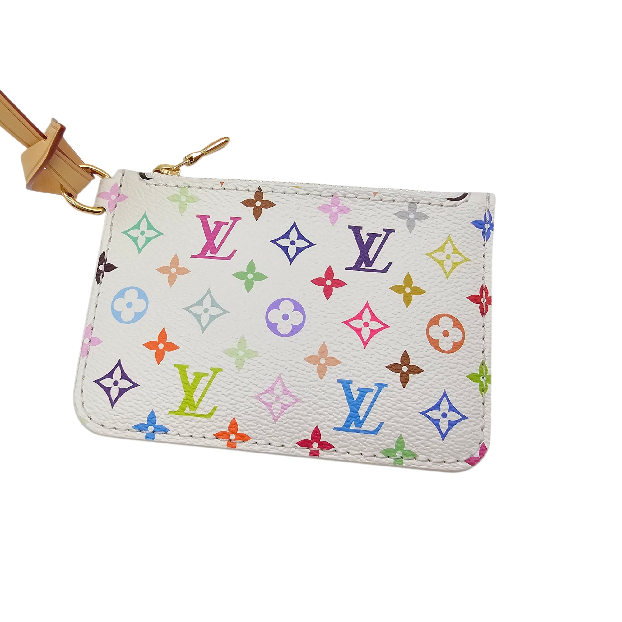 LV x TM Multicolour All In BB White Shoulder Bag in Canvas Gold hardware