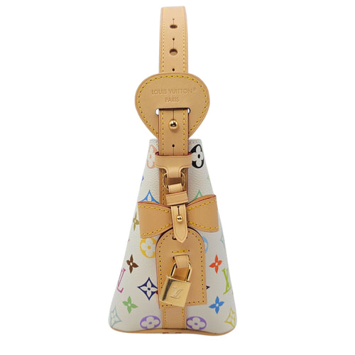 LV x TM Multicolour All In BB White Shoulder Bag in Canvas Gold hardware