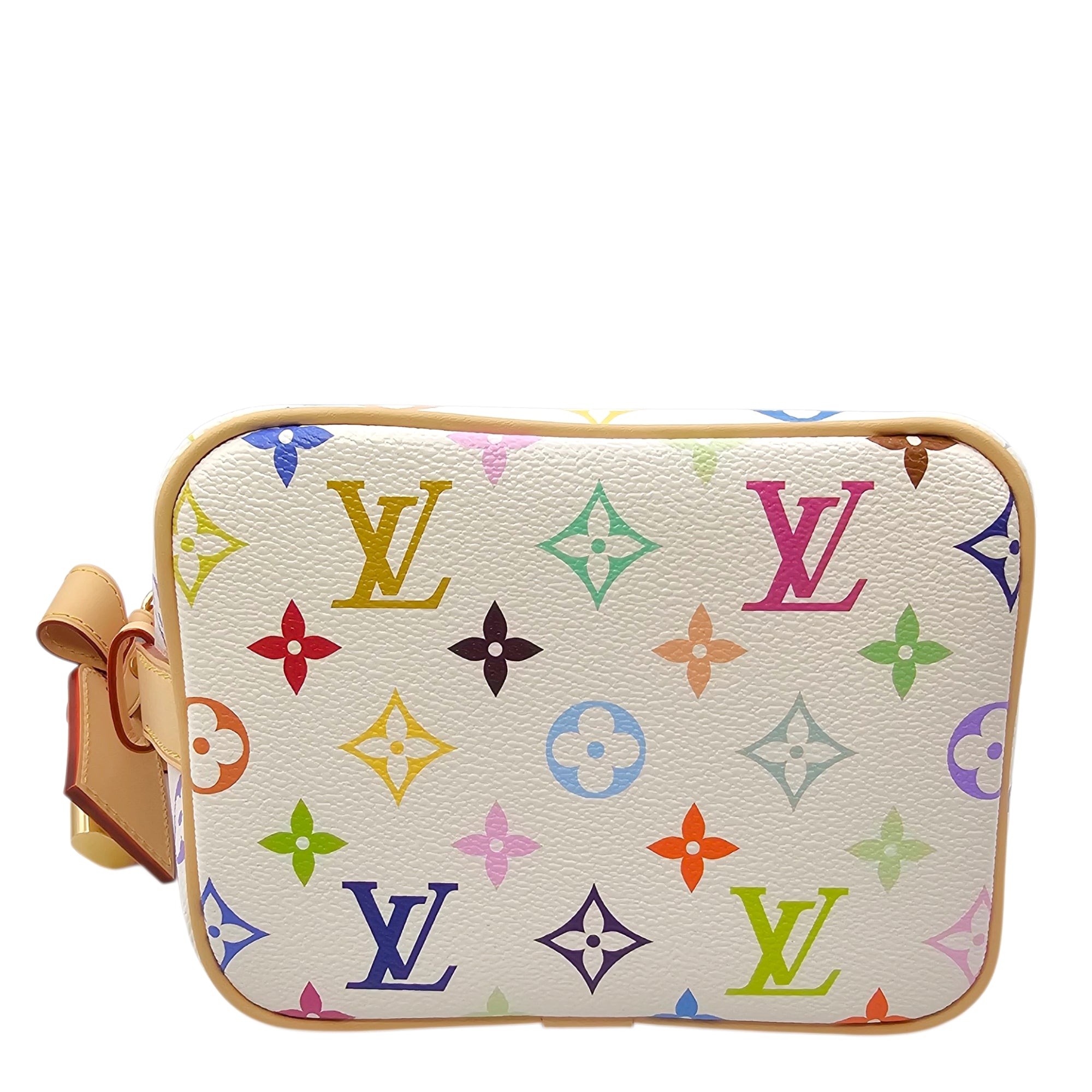 LV x TM Multicolour All In BB White Shoulder Bag in Canvas Gold hardware