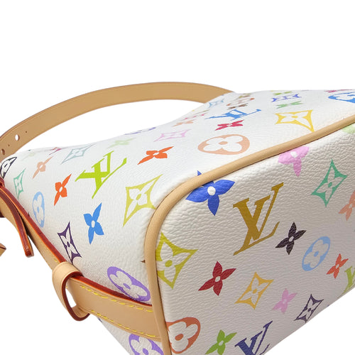 LV x TM Multicolour All In BB White Shoulder Bag in Canvas Gold hardware