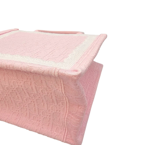 Spring/Summer 2026 Dioramour Embroidered Book Tote Pink Top Handle Bag in Canvas Silver hardware CL2604-20893 10