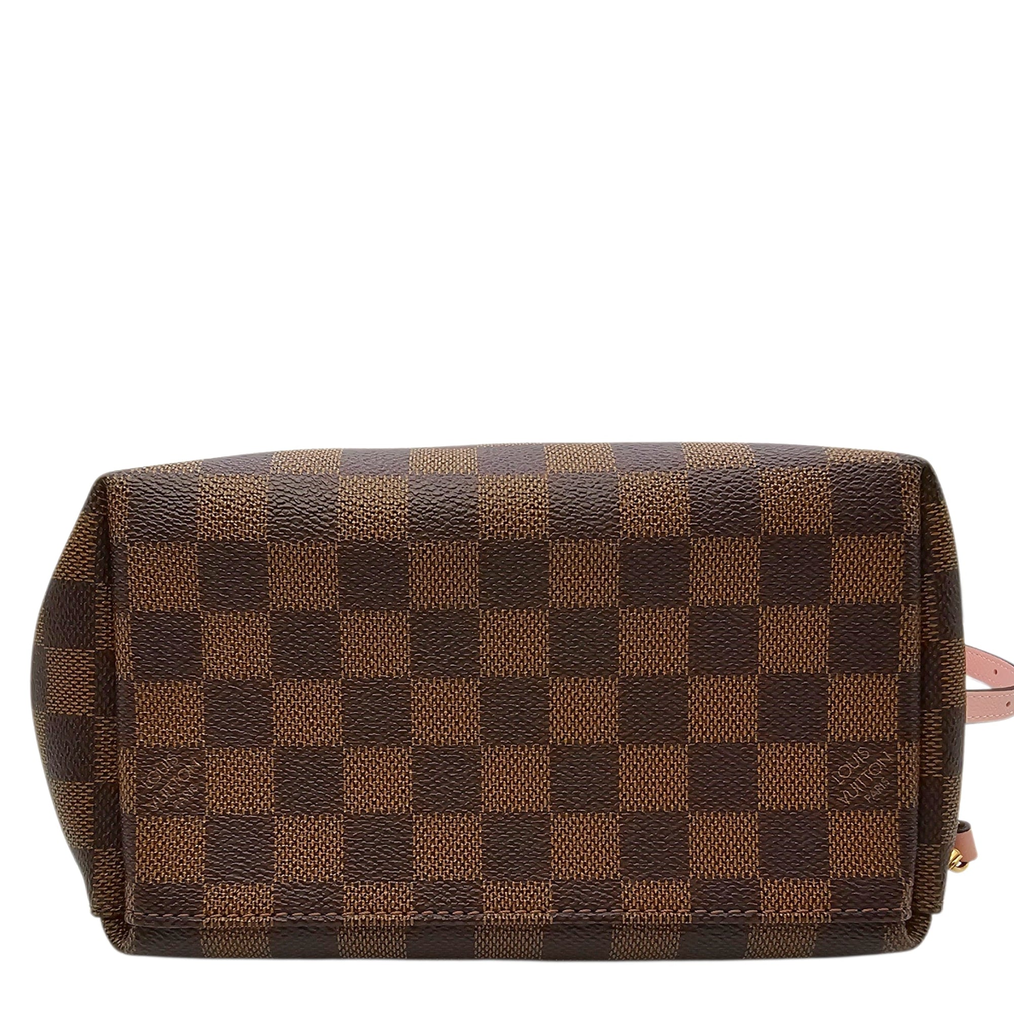 Damier Ebene Clapton Powder Pink Backpack in Damier Ebene Gold hardware CL2604-20894 5