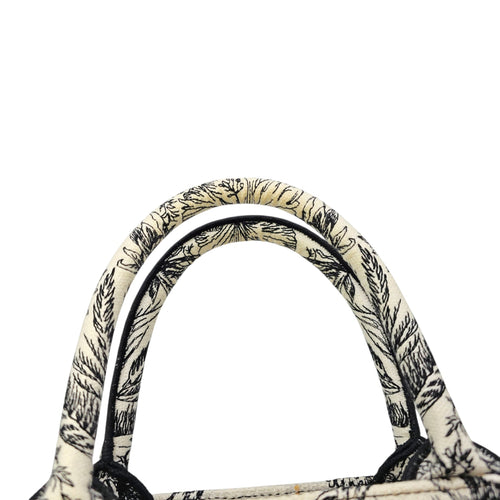 Book Tote Small Black Top Handle Bag in Canvas CL2604-20895 14
