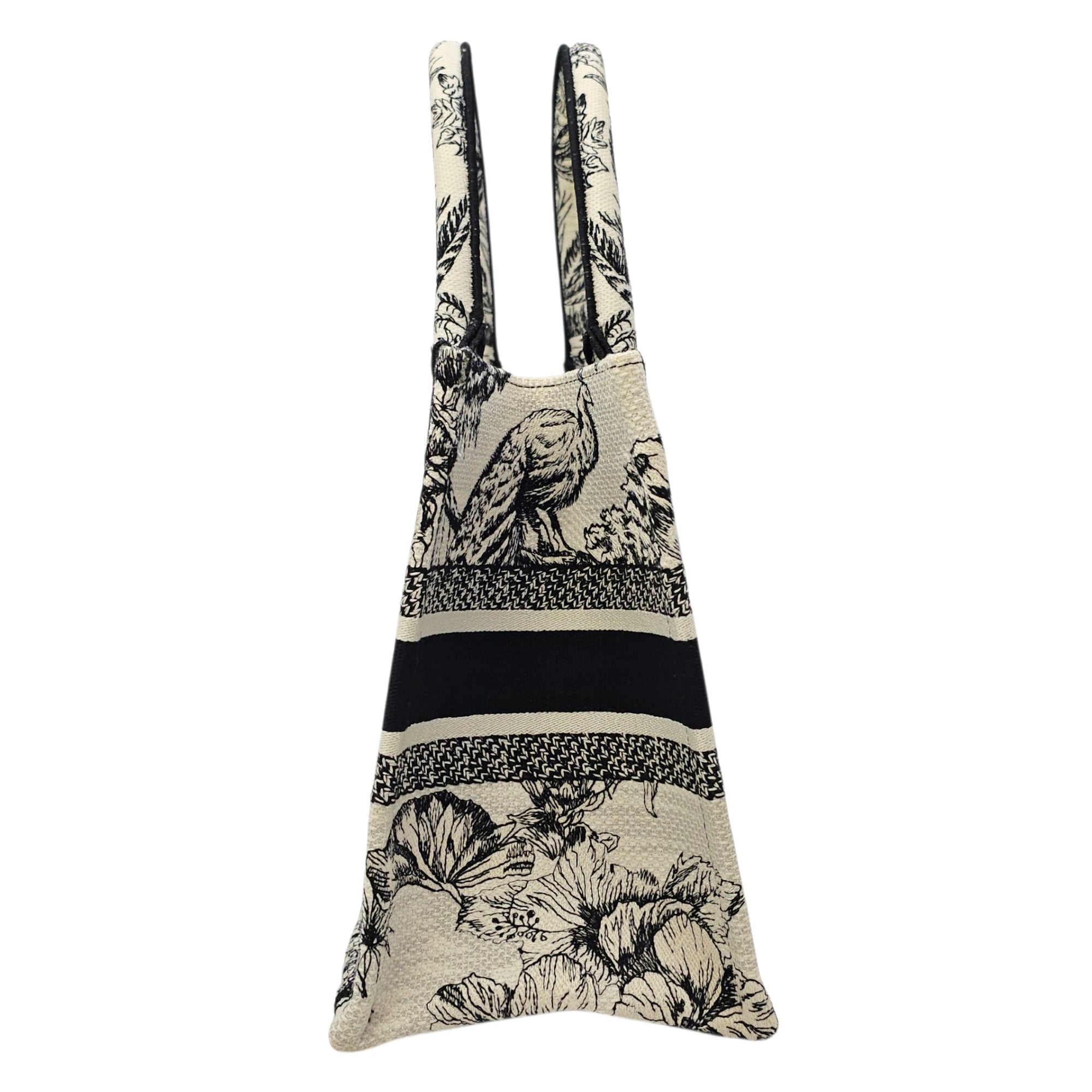 Book Tote Small Black Top Handle Bag in Canvas CL2604-20895 3
