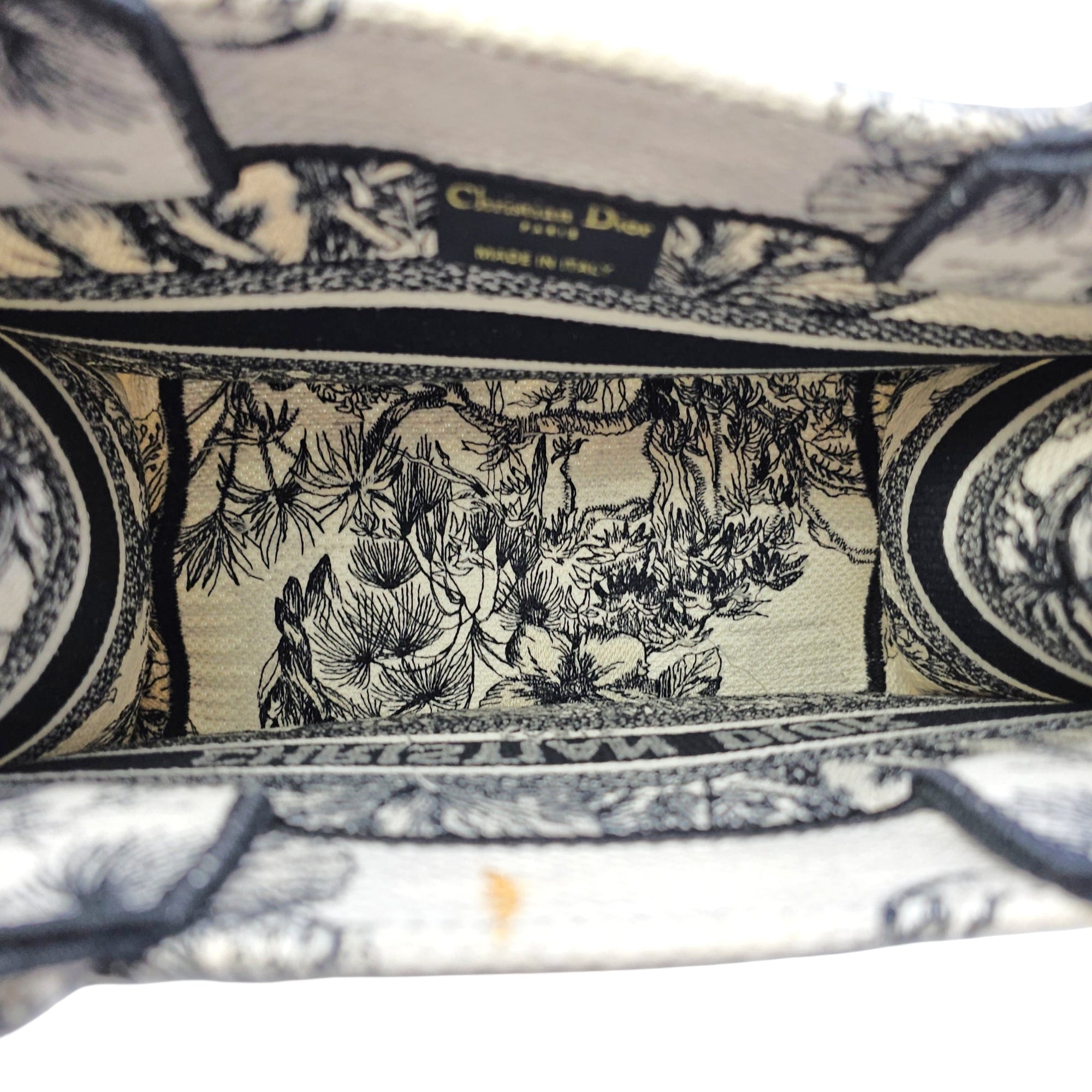 Book Tote Small Black Top Handle Bag in Canvas CL2604-20895 6