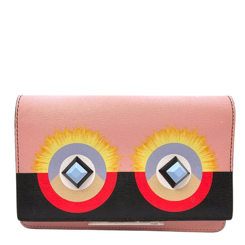 Monster WOC Pink Crossbody Bag in Calfskin Silver hardware CL2604-20897 1