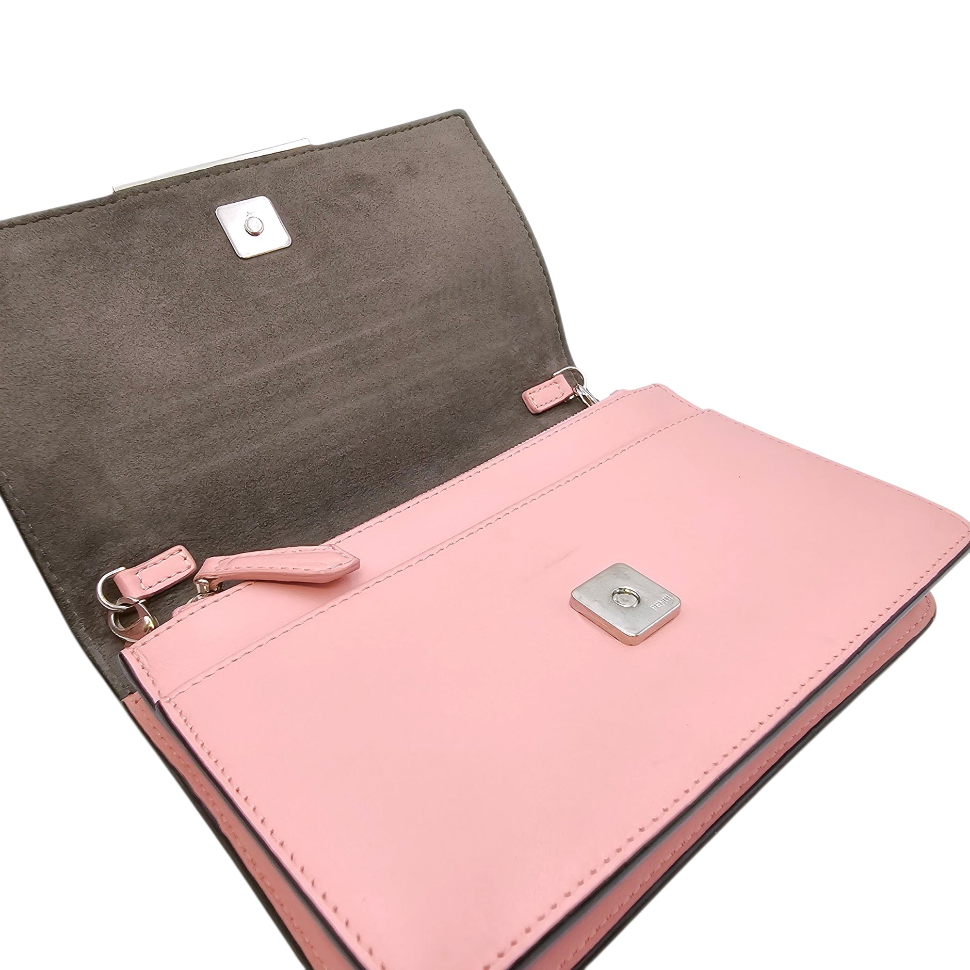 Monster WOC Pink Crossbody Bag in Calfskin Silver hardware CL2604-20897 17