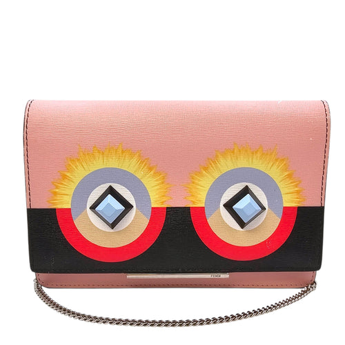 Monster WOC Pink Crossbody Bag in Calfskin Silver hardware CL2604-20897 19