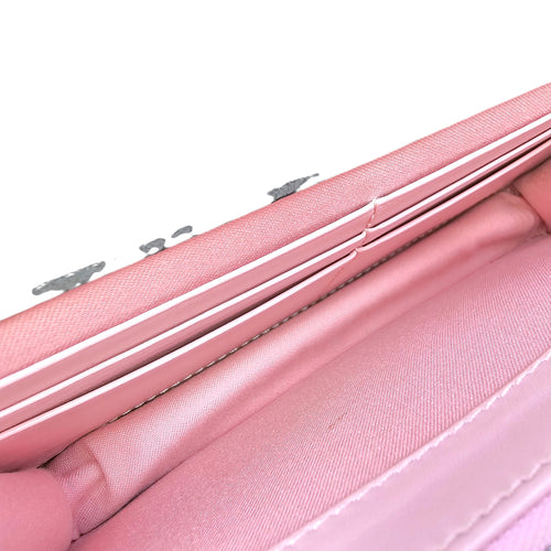 Monster WOC Pink Crossbody Bag in Calfskin Silver hardware CL2604-20897 6