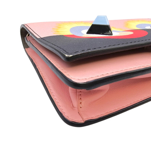 Monster WOC Pink Crossbody Bag in Calfskin Silver hardware CL2604-20897 10