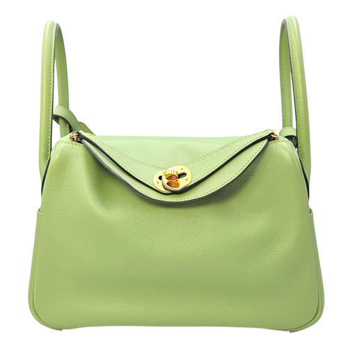 Lindy 26 Vert Criquet in Evercolor Gold hardware CL2604-20899 1