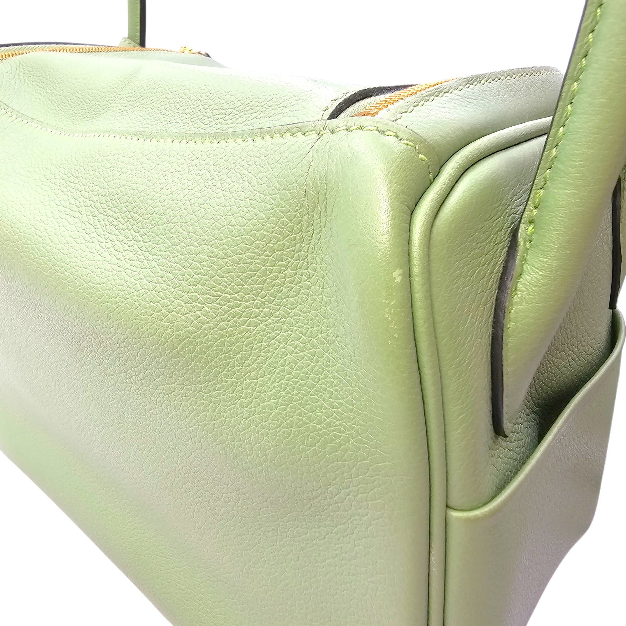 Lindy 26 Vert Criquet in Evercolor Gold hardware CL2604-20899 11