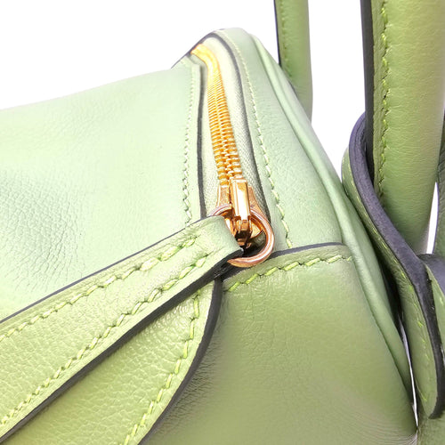 Lindy 26 Vert Criquet in Evercolor Gold hardware CL2604-20899 12