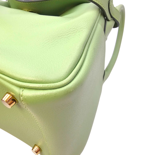 Lindy 26 Vert Criquet in Evercolor Gold hardware CL2604-20899 13