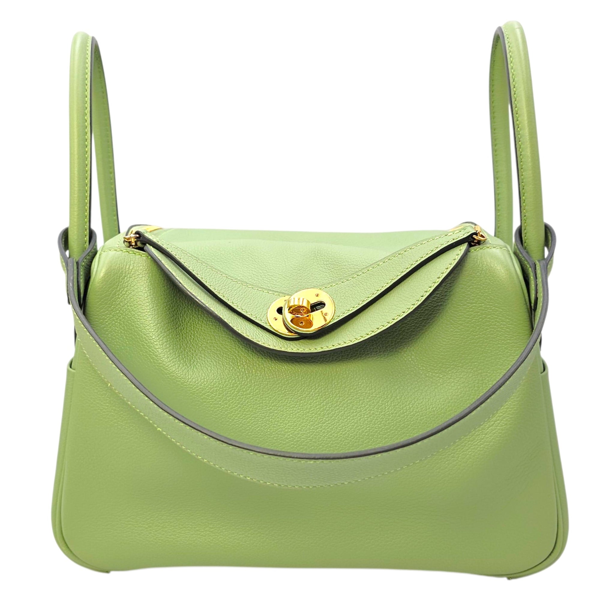 Lindy 26 Vert Criquet in Evercolor Gold hardware CL2604-20899 18